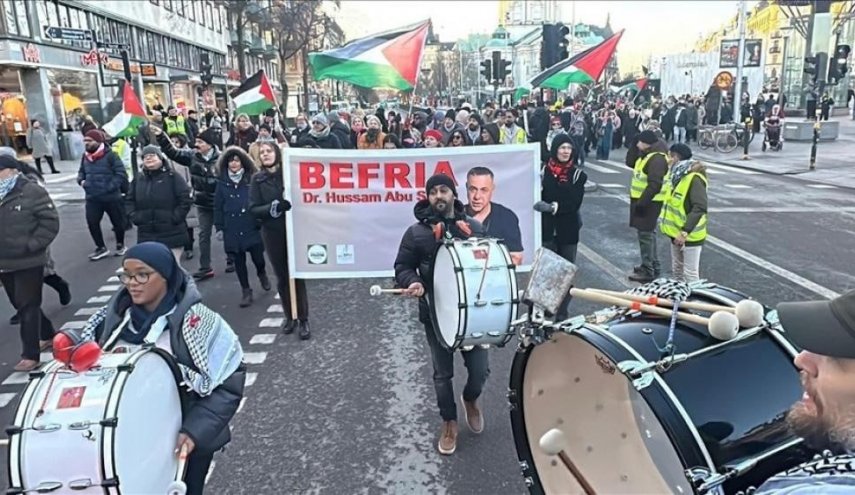 تظاهرات گسترده در استکهلم در اعتراض به نقض آتش‌بس در غزه