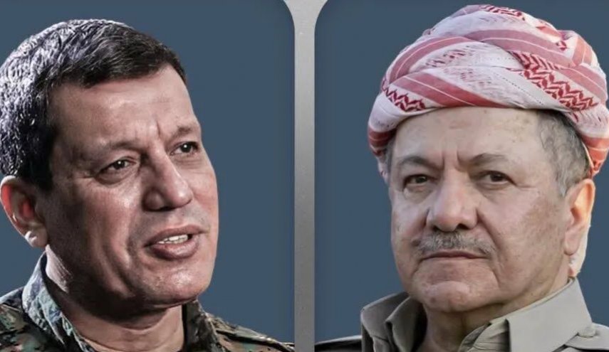 تأکید بارزانی و فرمانده قسد بر تحکیم صلح و ثبات سوریه
