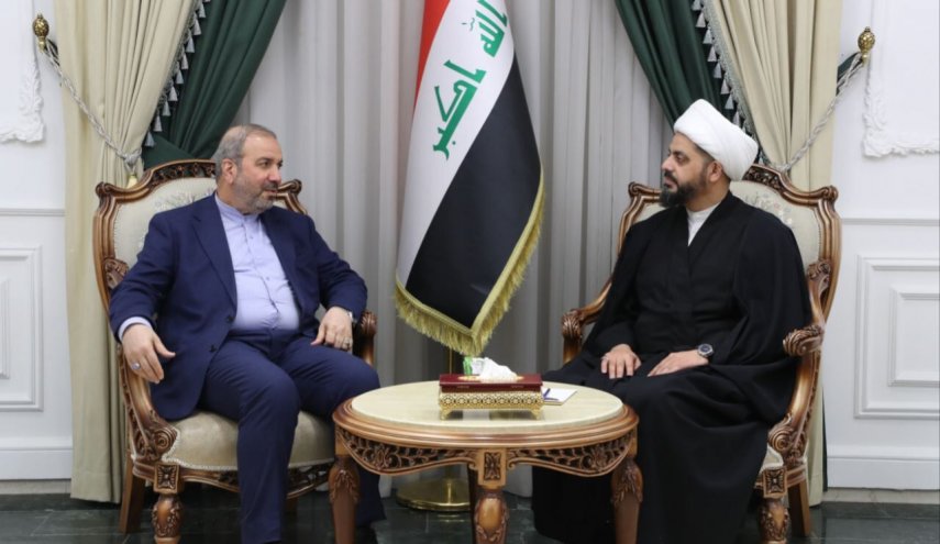 السفير الايراني في بغداد يلتقي الشيخ الخزعلي
