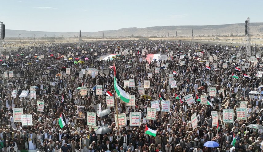 مسيرات حاشدة في صعدة نصرة لفلسطين وتأكيدا على الجهوزية العالية