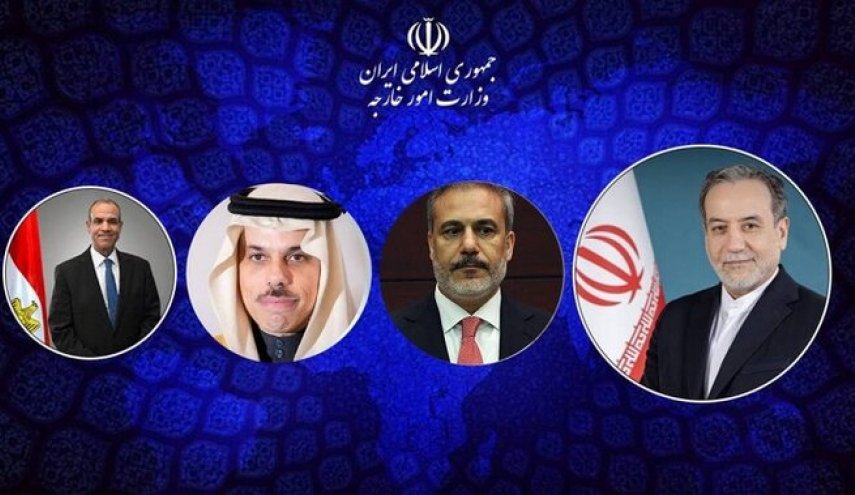 وزیر امور خارجه ایران با وزرای خارجه ترکیه، مصر و عربستان گفتگو کرد