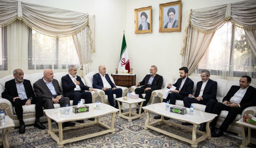 مباحثات بين لاريجاني وقيادة حماس في الدوحة حول مستجدات المنطقة