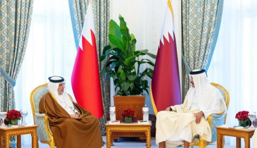 امیر قطر و ولیعهد بحرین اوضاع منطقه را بررسی کردند
