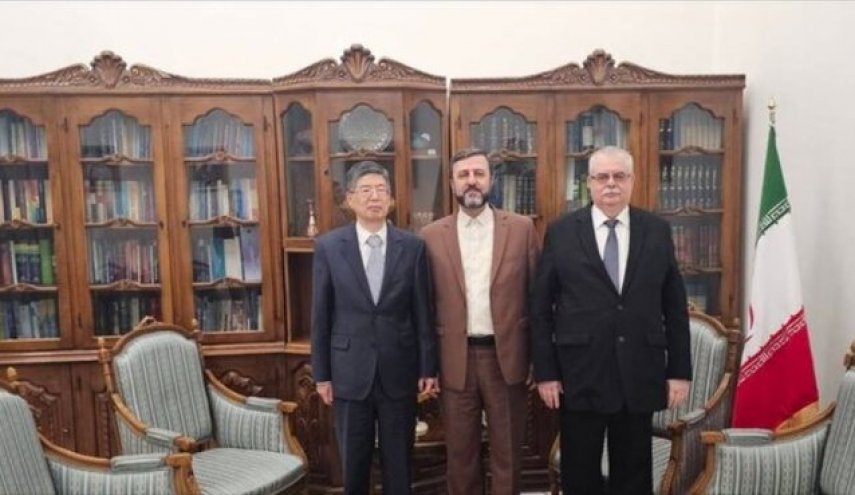 دیدار و گفتگوی غریب آبادی با سفرای روسیه و چین
