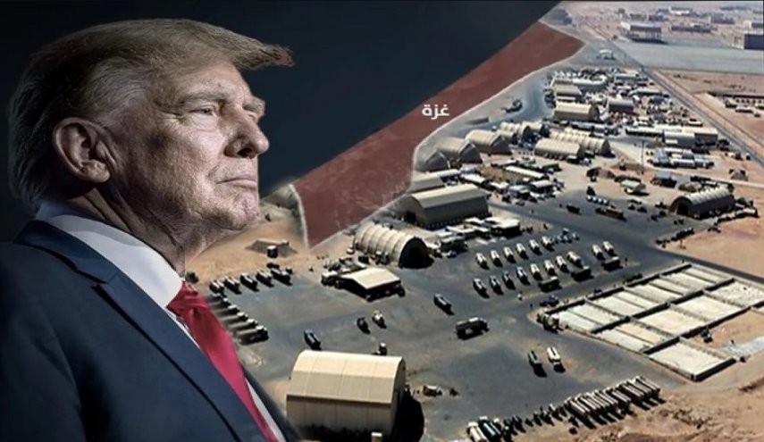 ترامب يخطط لإنشاء قاعدة عسكرية ضخمة في غزة !
