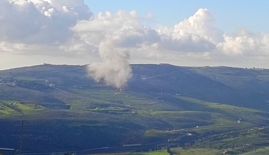 عدوان إسرائيلي يستهدف حرش علي الطاهر جنوب لبنان
