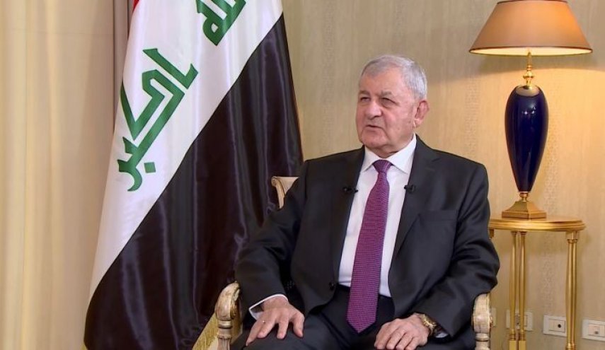 پیام تبریک رئیس‌جمهور عراق به رهبر انقلاب