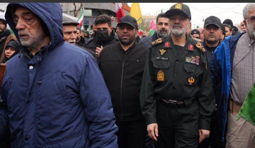 حضور سردار رادان در راهپیمایی روز جهانی قدس در تهران