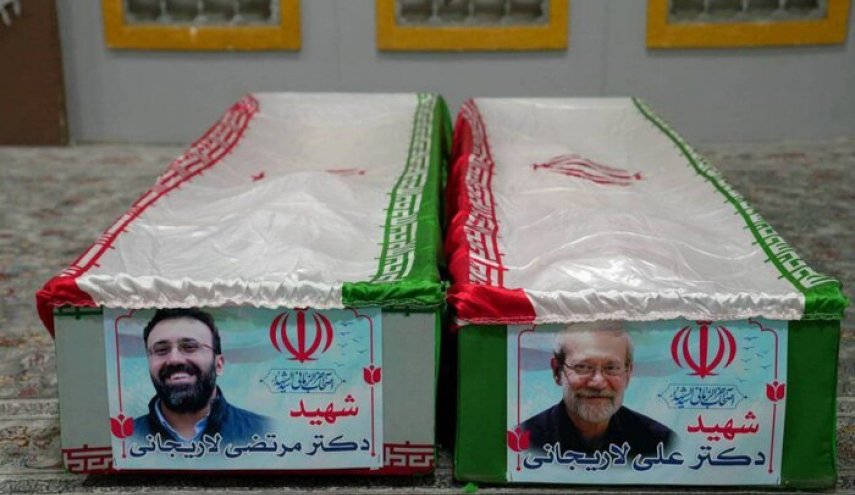 تشییع پیکر مطهر شهید لاریجانی و سلیمانی و شهدای ناوشکن 