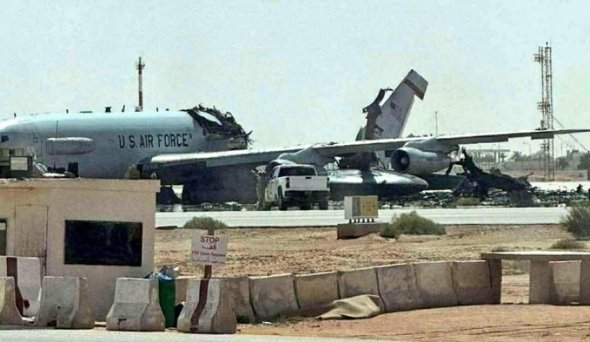 الجيش الایراني يستهدف مواقع تمركز طائرات الأواكس والتزود بالوقود الأمريكية