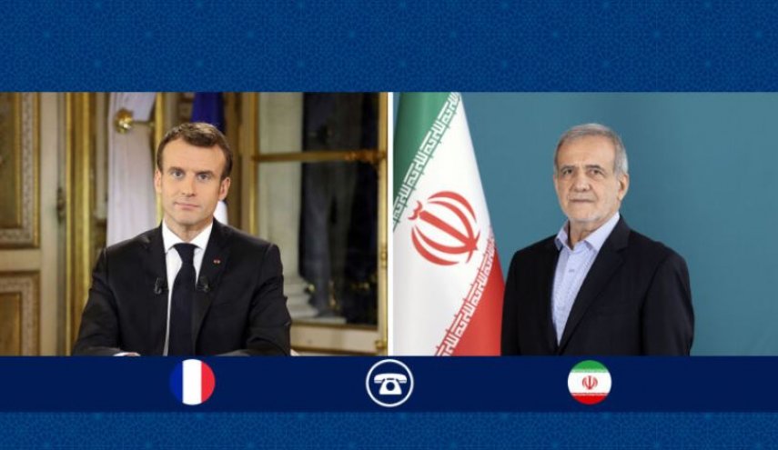 گفت‌ وگوی تلفنی رؤسای جمهور ایران و فرانسه درباره تحولات منطقه و توافق اولیه آتش بس