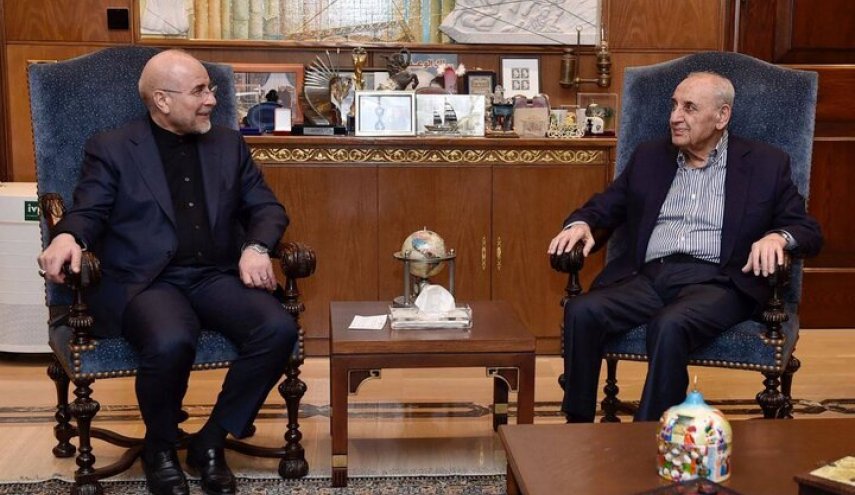 رئیس مجلس لبنان انتخاب مجدد قالیباف به عنوان رئیس مجلس را تبریک گفت