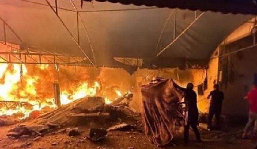 بمباران چادرهای آوارگان فلسطینی در جنوب نوار غزه