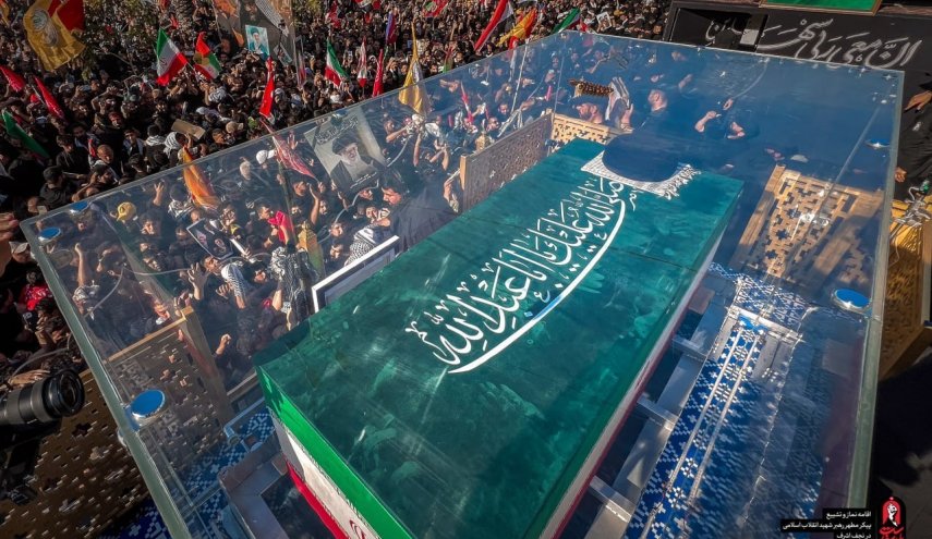 تشییع و وداع نمادین با پیکر مطهر امام شهید در کراچی
