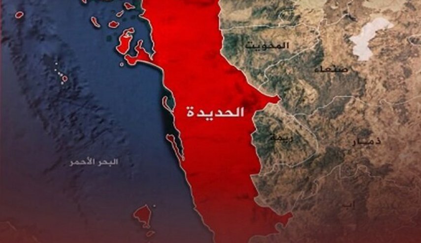 حملات هوایی سعودی به بندر الحدیده در غرب یمن