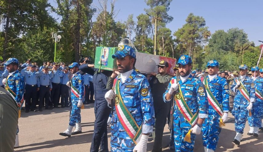 استقبال باشکوه شیراز از پیکر خلبان شهید عملیات ضدآمریکایی پایگاه العدید