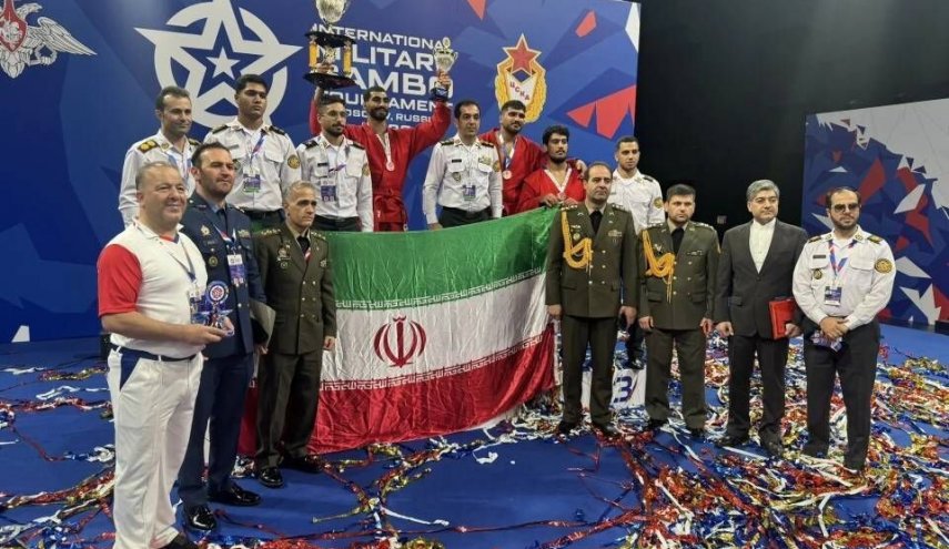 تیم ایران در جمع بهترین‌های مسابقات بین‌المللی سامبو نظامیان 