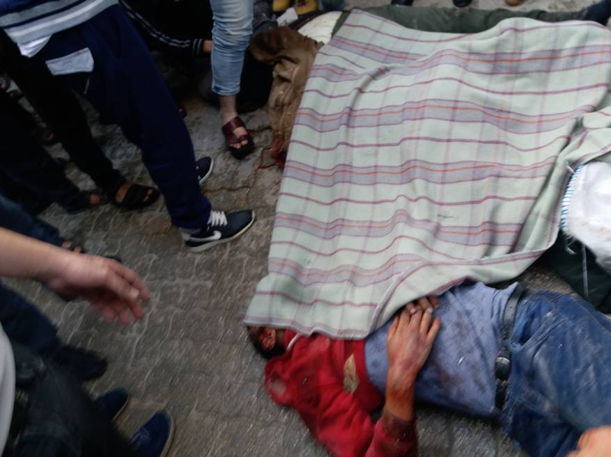 بالصور.. قتلى وجرحى بانفجار في منزل بغزة