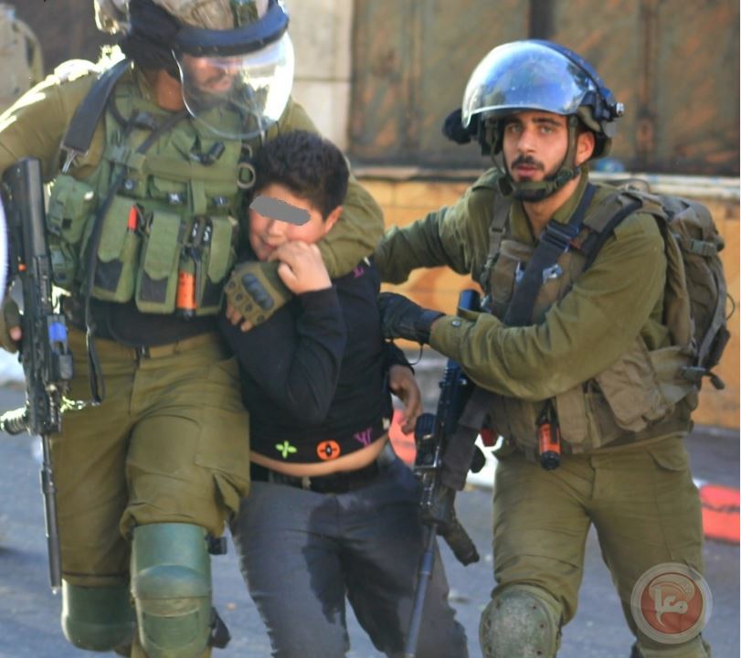 بالصور.. الاحتلال يعتقل طفلا في الخليل