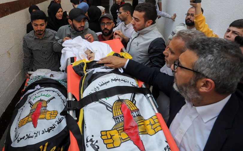 بالصور..مراسم تشييع جثامين الشهداء القادة في غزة
