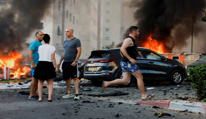 صورة لموقع سقوط صواريخ المقاومة وسط تل أبيب