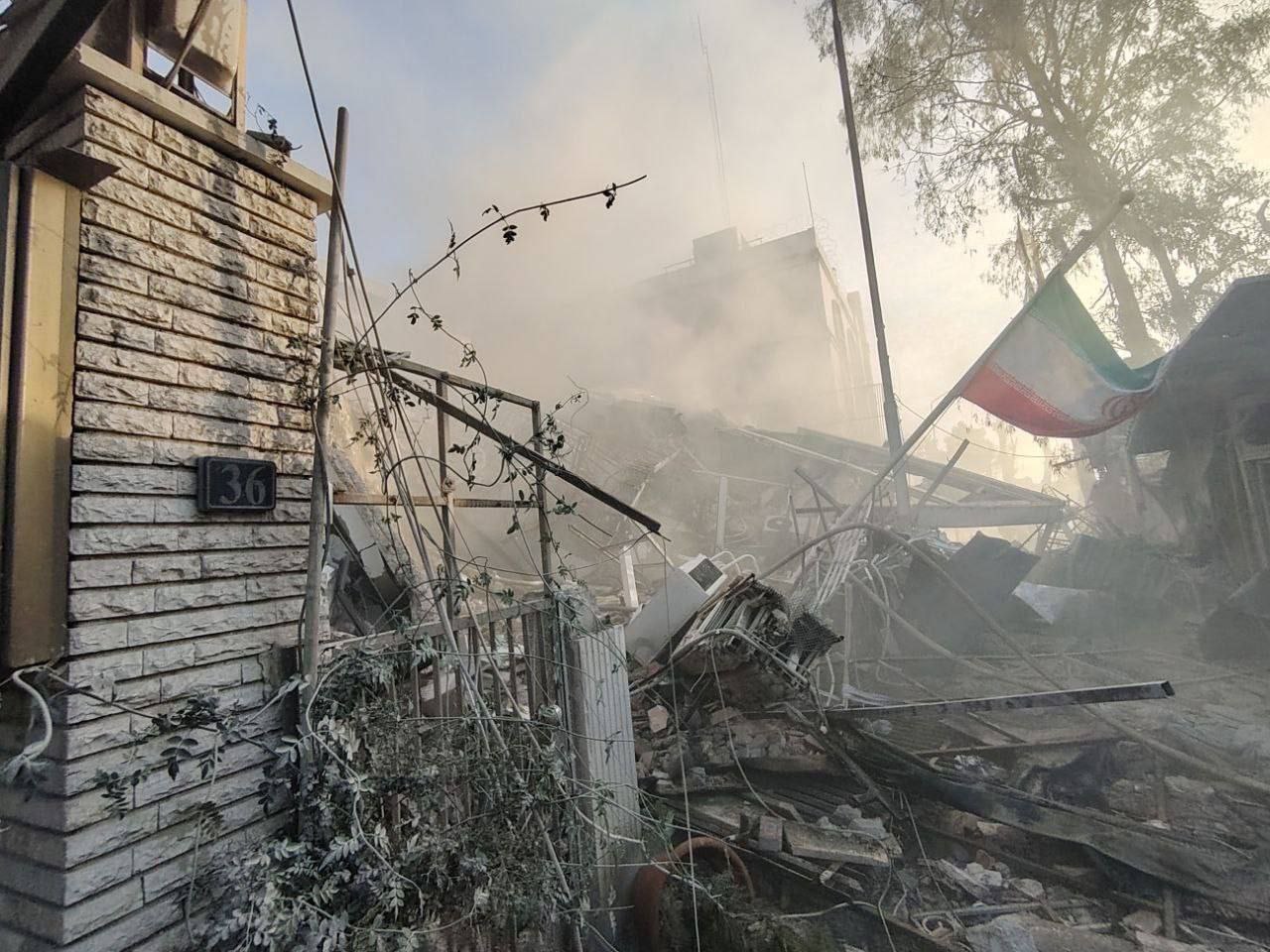 عدوان جوي إسرائيلي يستهدف مبنى القنصلية الإيرانية بدمشق + فيديوهات