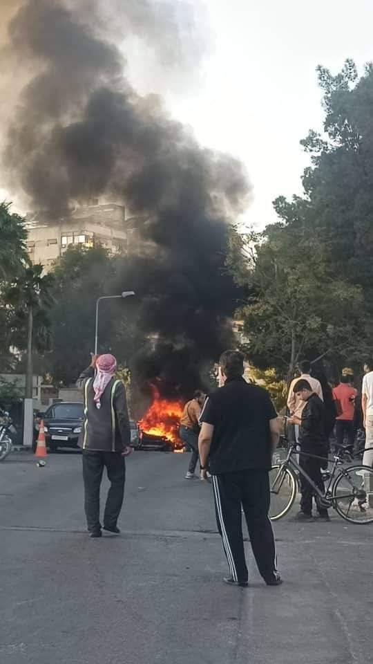 انفجار بحي المزة في دمشق يخلف 5 شهداء وجرحى (صور وفيديو)