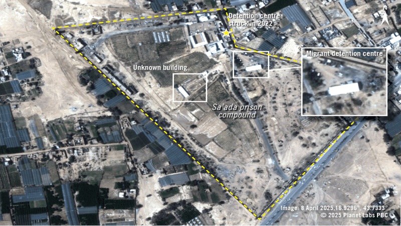 صورة للأقمار الاصطناعية نشرتها منظمة العفو الدولية في الـ19 من مايو الماضي