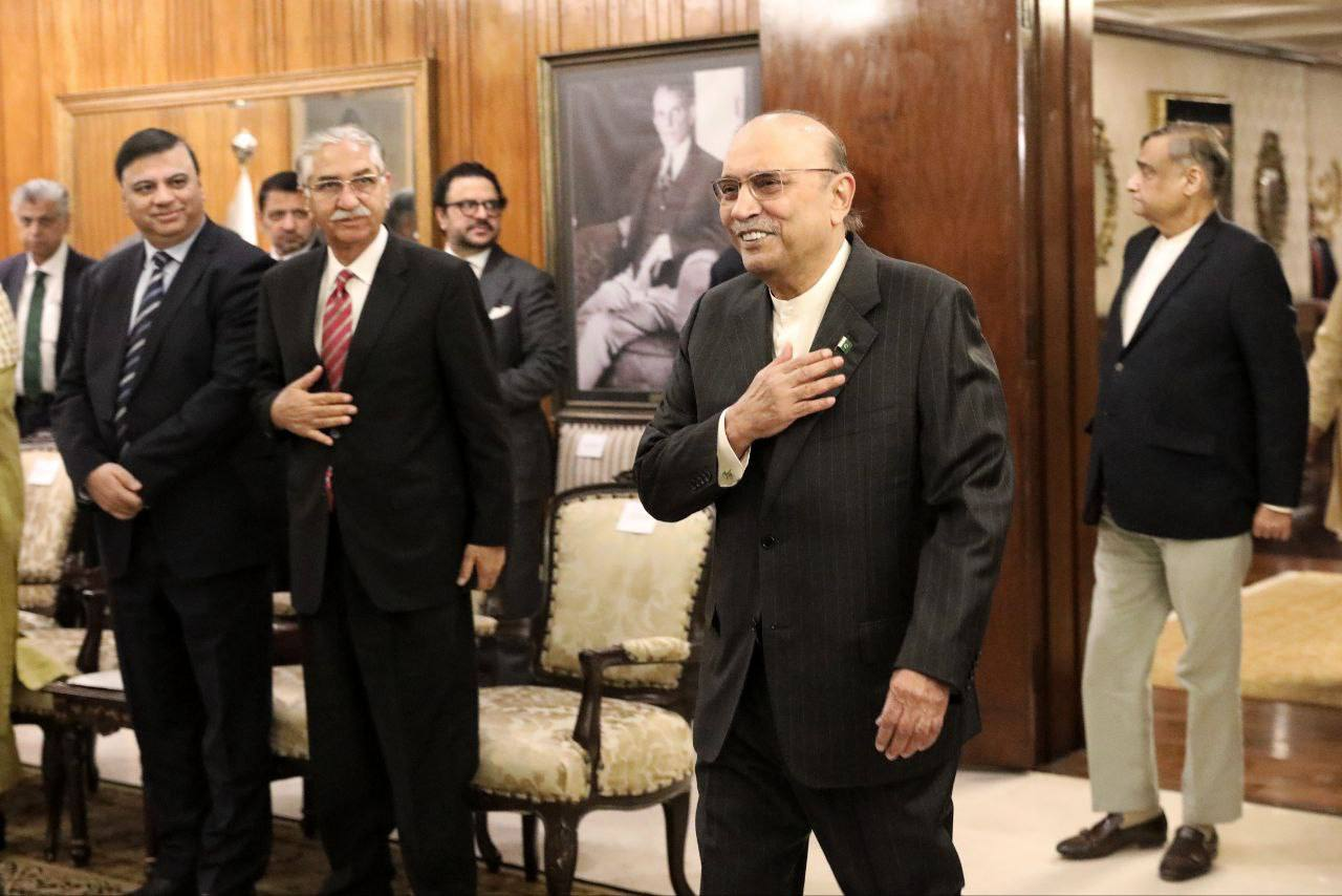 دیدار لاریجانی با زرداری