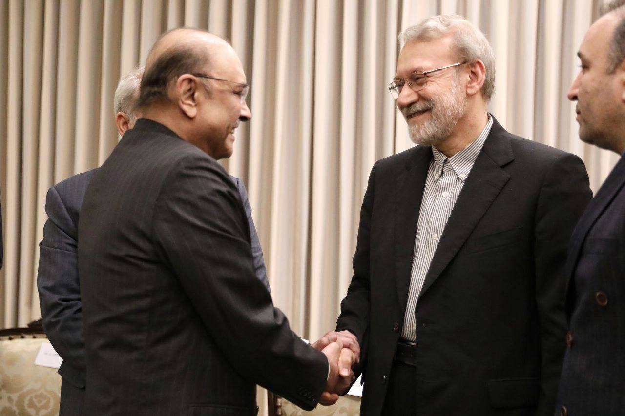 دیدار لاریجانی با زرداری